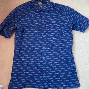 Croft & Barrow Men's Blue Fish polo Shirt